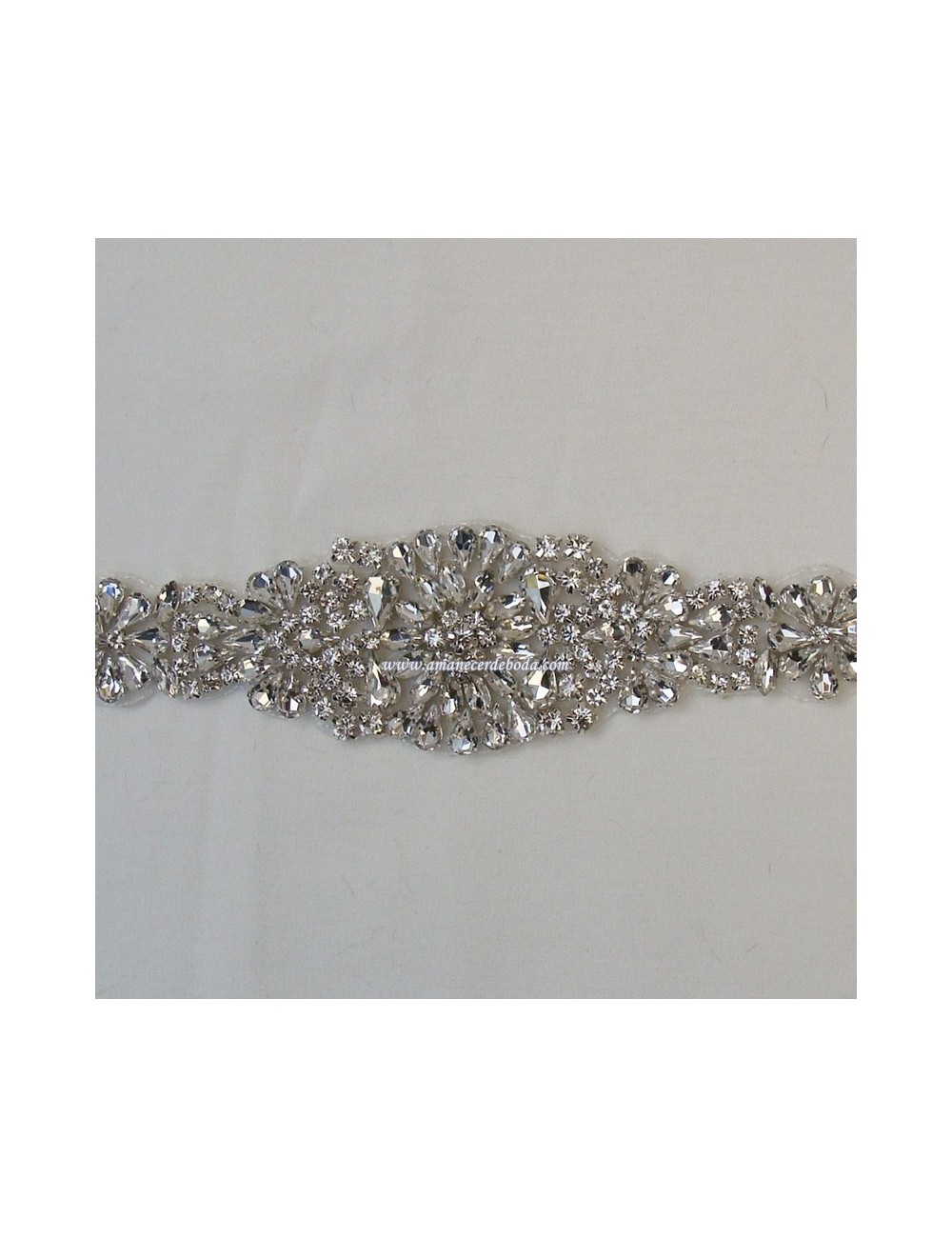 Bridal belt with rhinestones Larisa