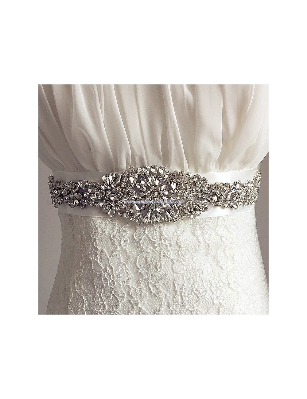 Bridal belt with rhinestones Larisa