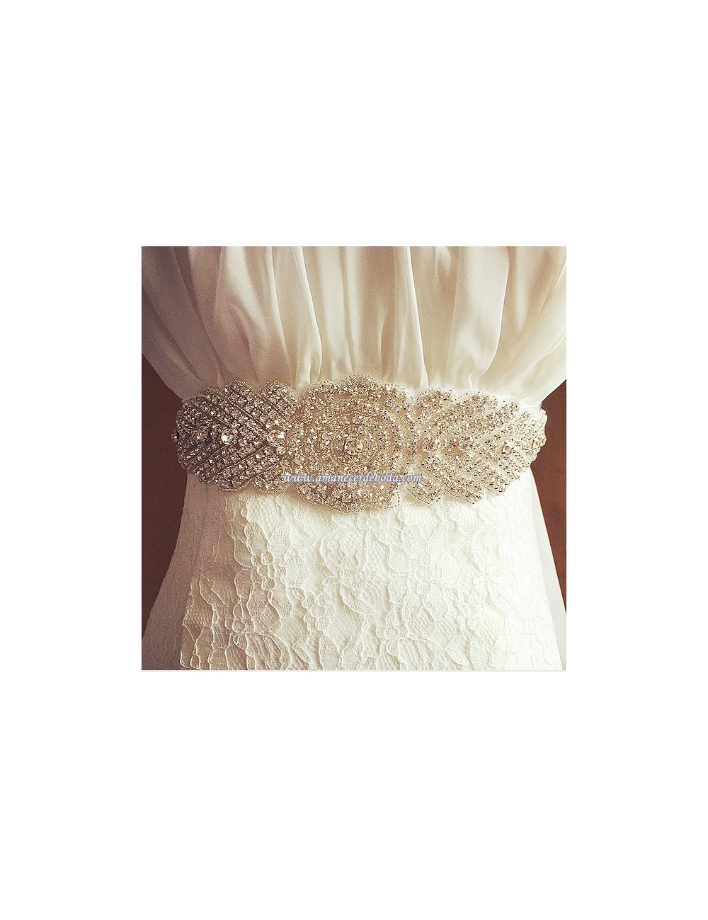 Thebes wedding dress belt