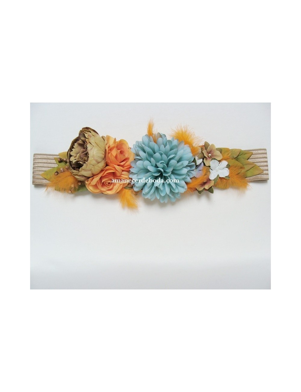 Flower belt for Tuscany party