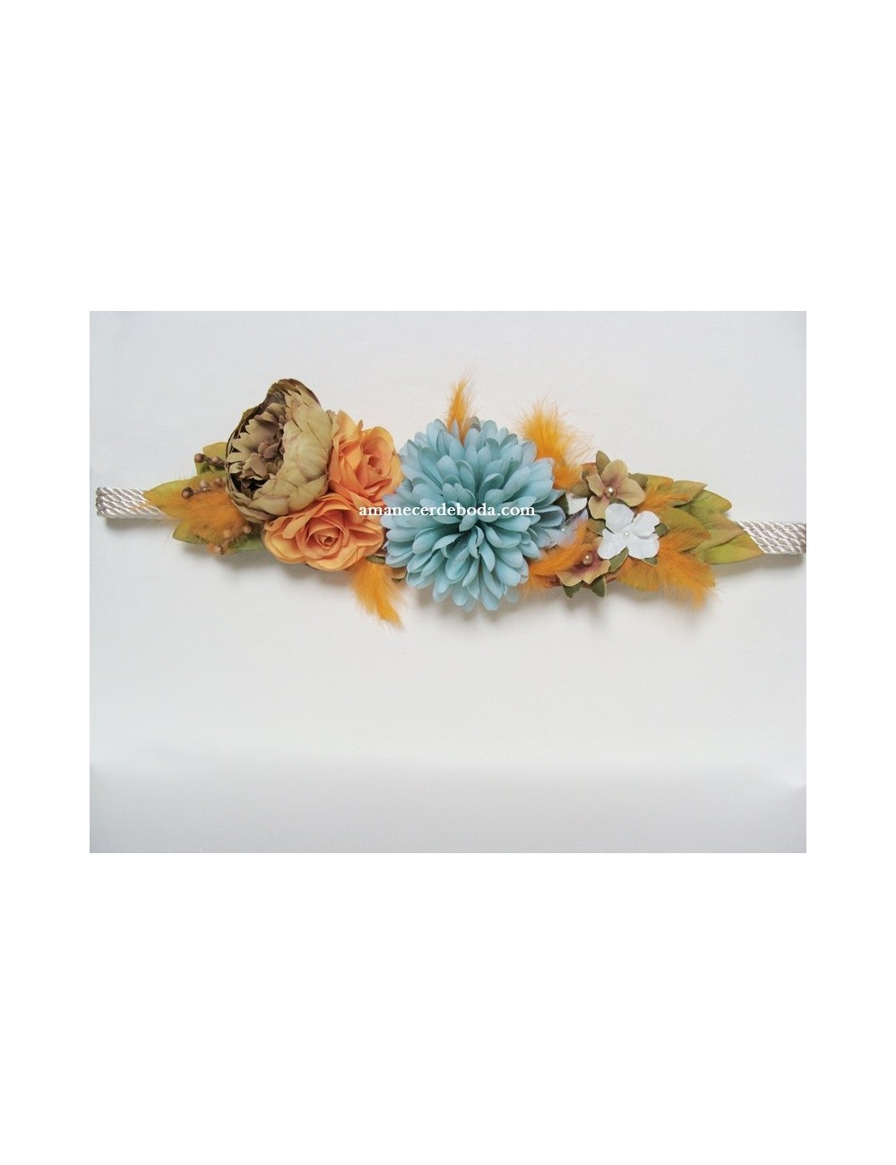 Flower belt for Tuscany party