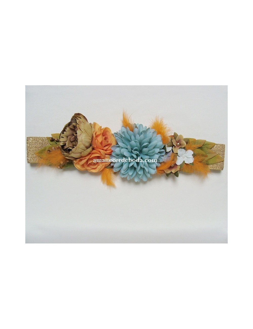 Flower belt for Tuscany party