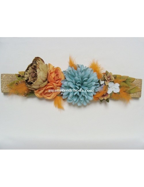 Flower belt for Tuscany party