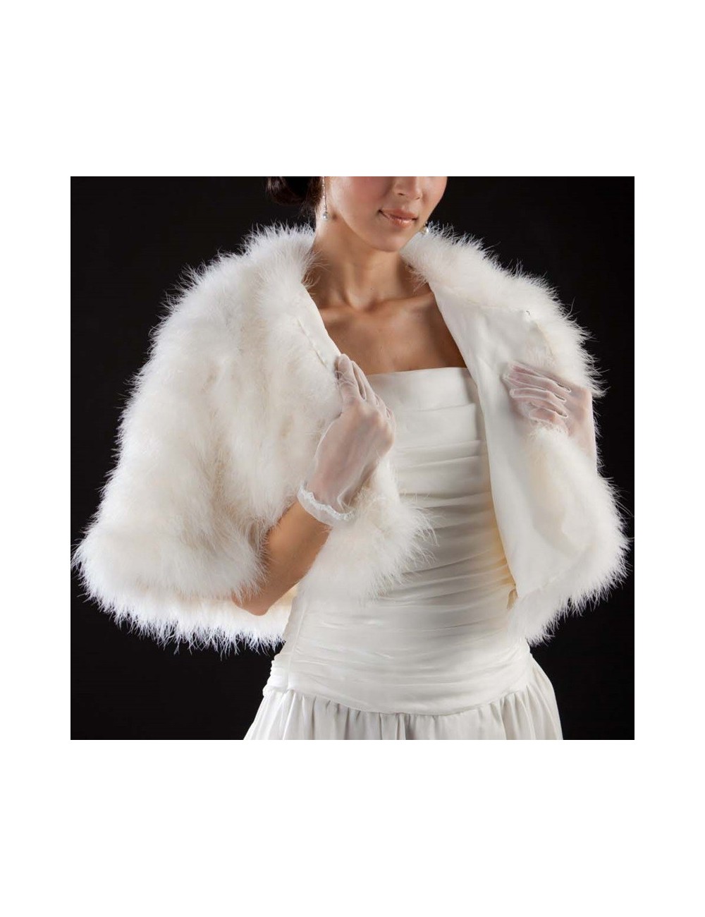Estola Plumas Marabu Novias