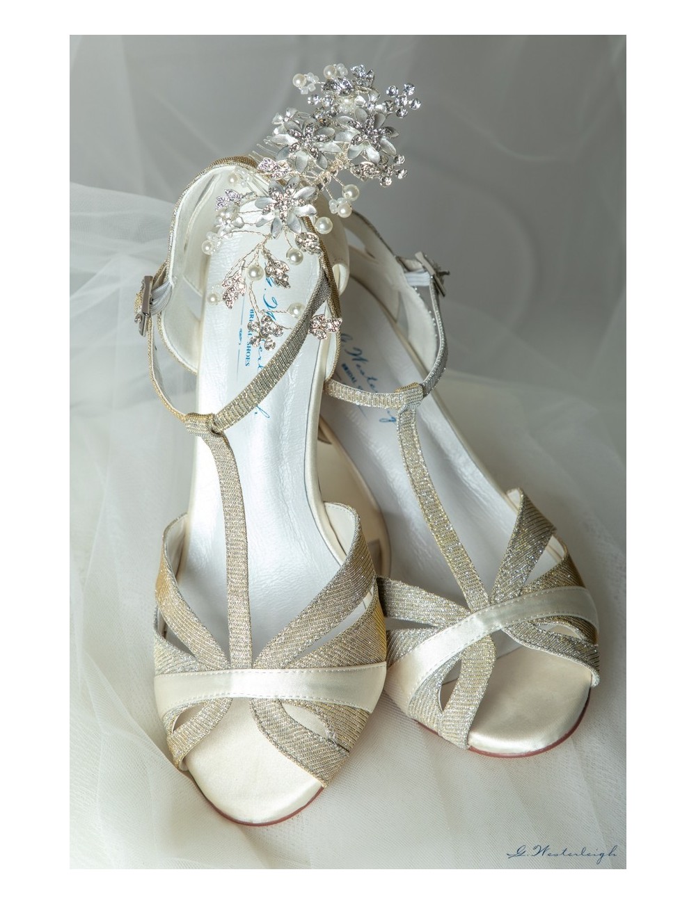Golden Corinne Bridal Shoes