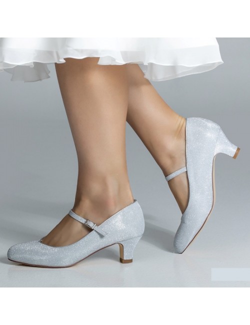 Marietta Silver Bridal Shoe