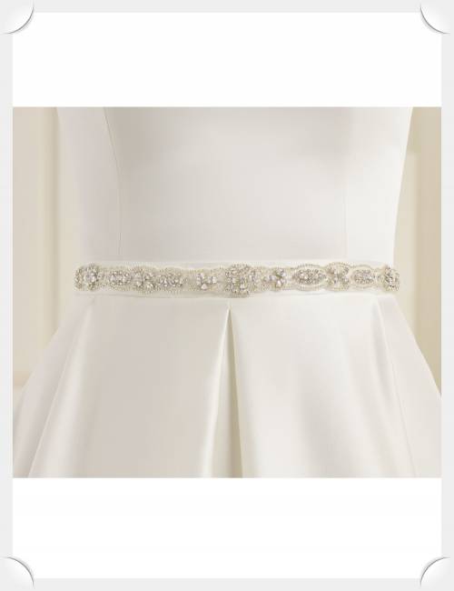 Aplique pedreria vestido nupcial Corinto