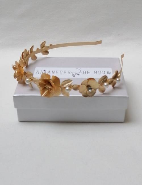 Golden Metallic Headband