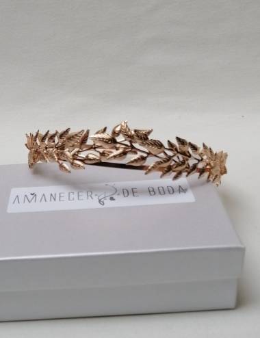 Metallic Headband Leaves