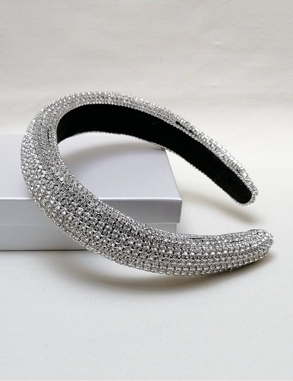Diadema Fiesta Cristales Plata