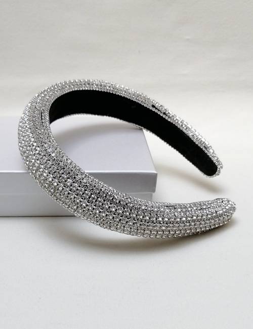 Party Crystals Silver Headband