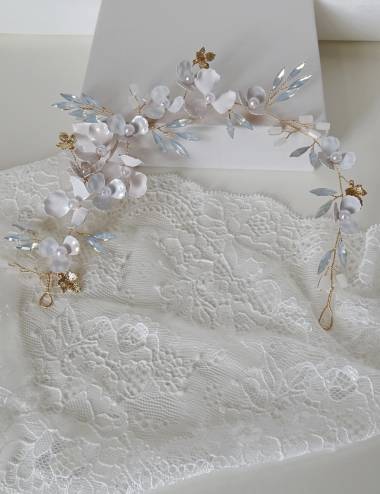 Flower bridal crown
