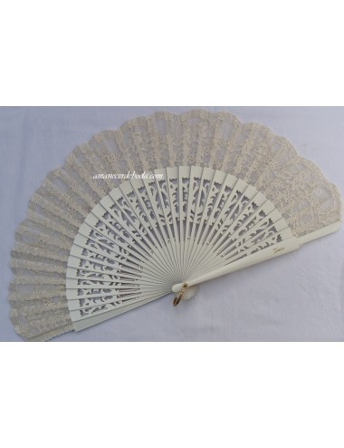 Wooden wedding fan
