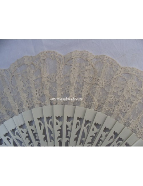 Wooden wedding fan