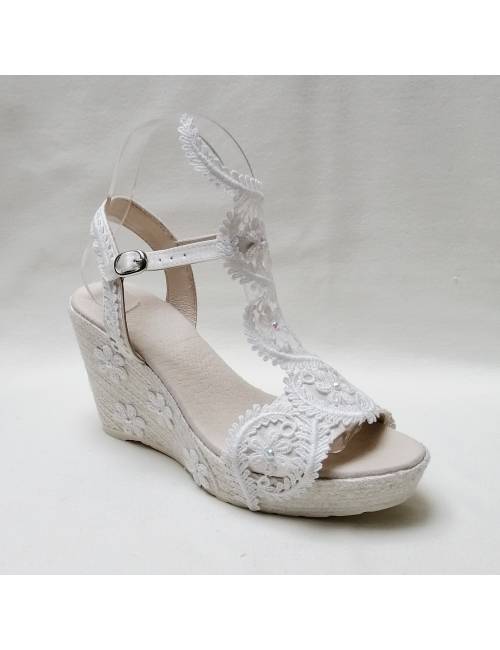 Alpargatas novia Bianca