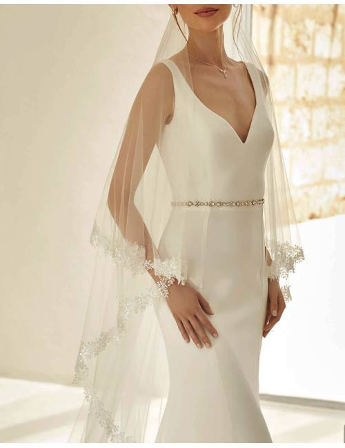 Tulip wedding veil