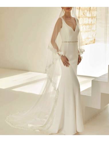 Tulip wedding veil