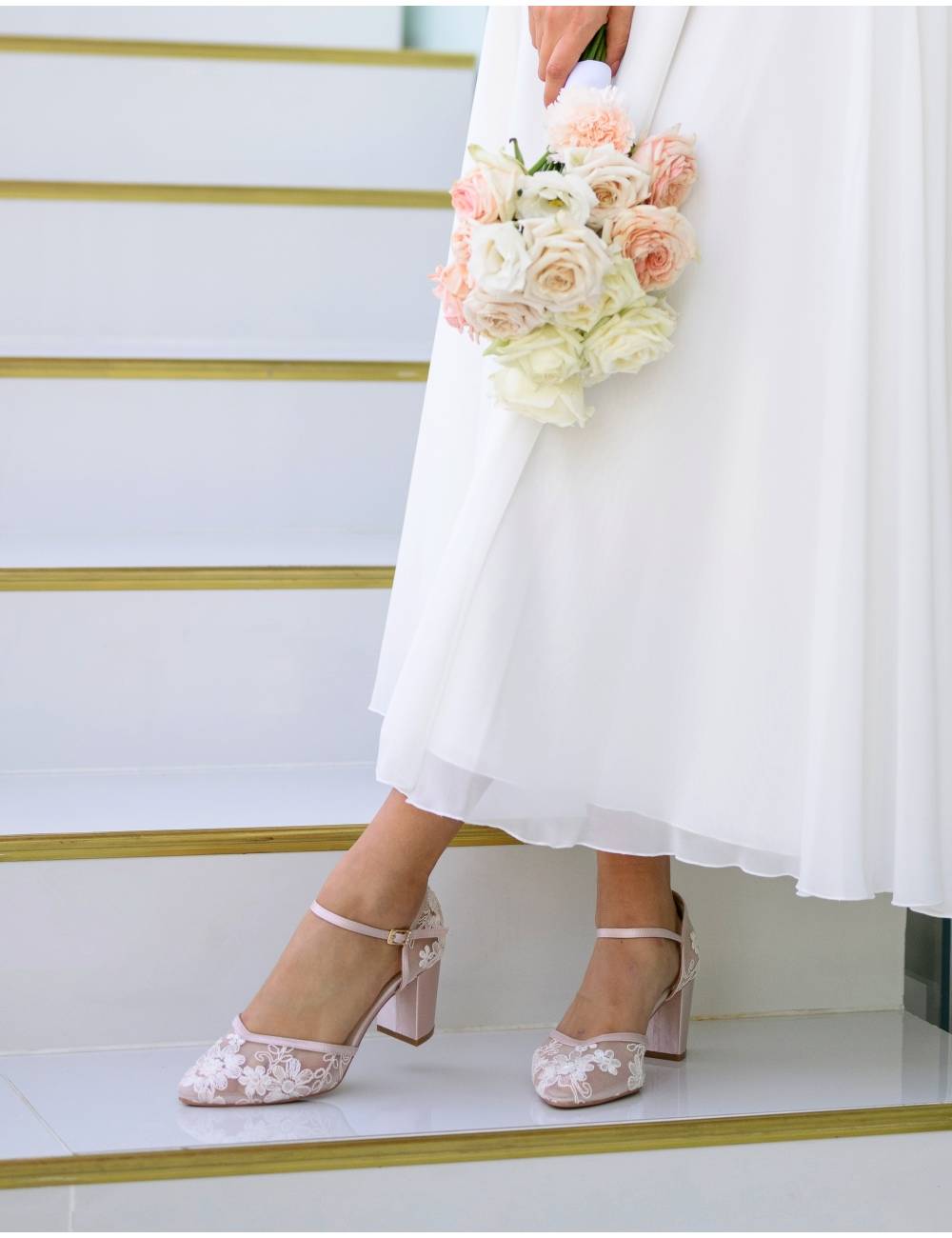 Zapatos Novia Rosa