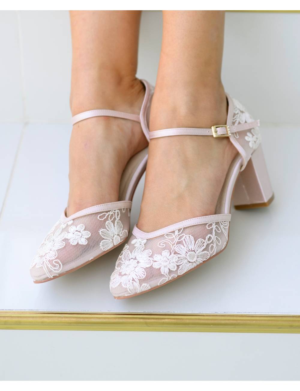 Zapatos Novia Rosa