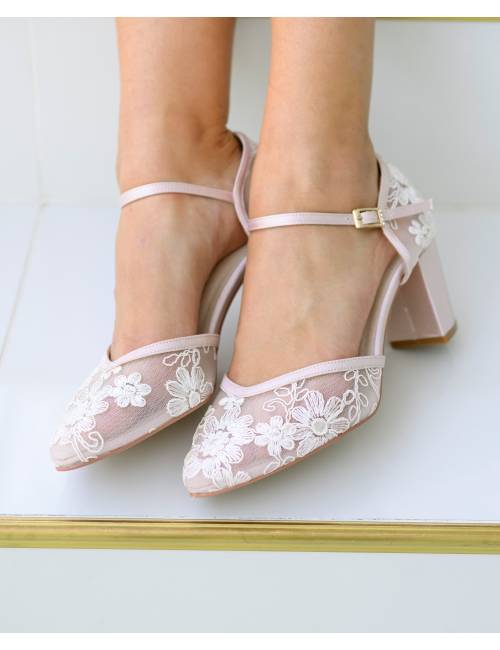 Zapatos Novia Rosa