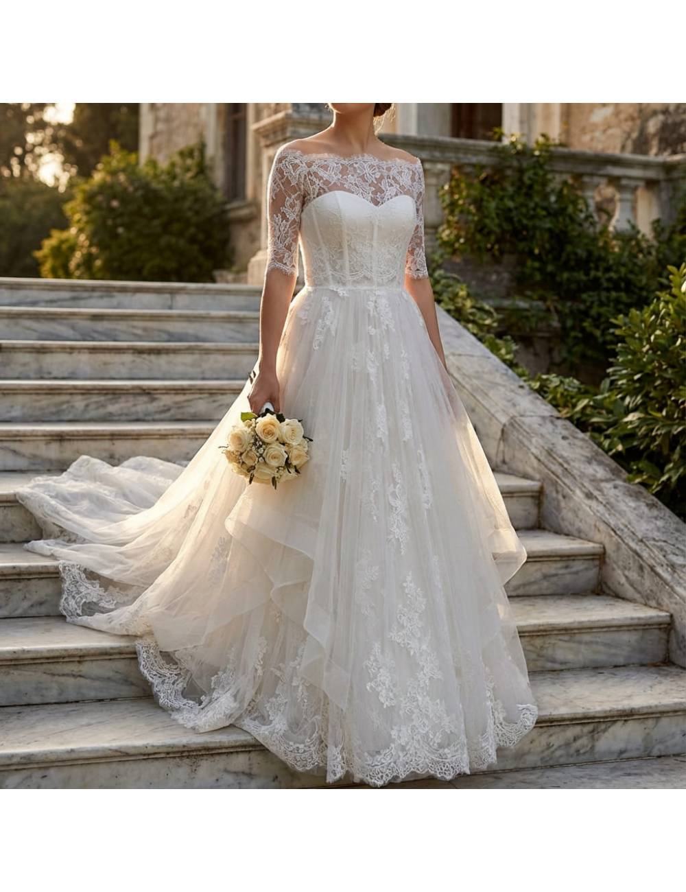 Coprispalle da Sposa Pizzo Ombu