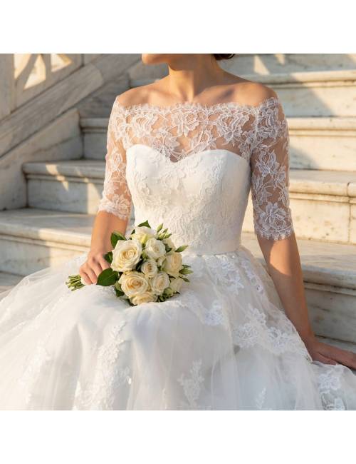 Boléro de Mariée Dentelle Ombu