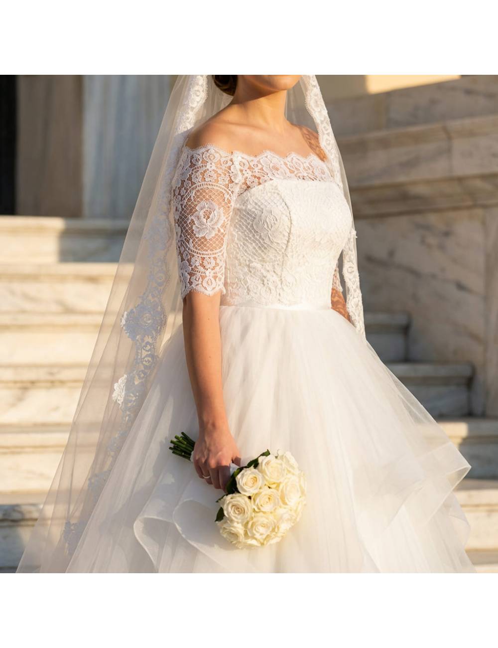 Coprispalle da Sposa Gerbera