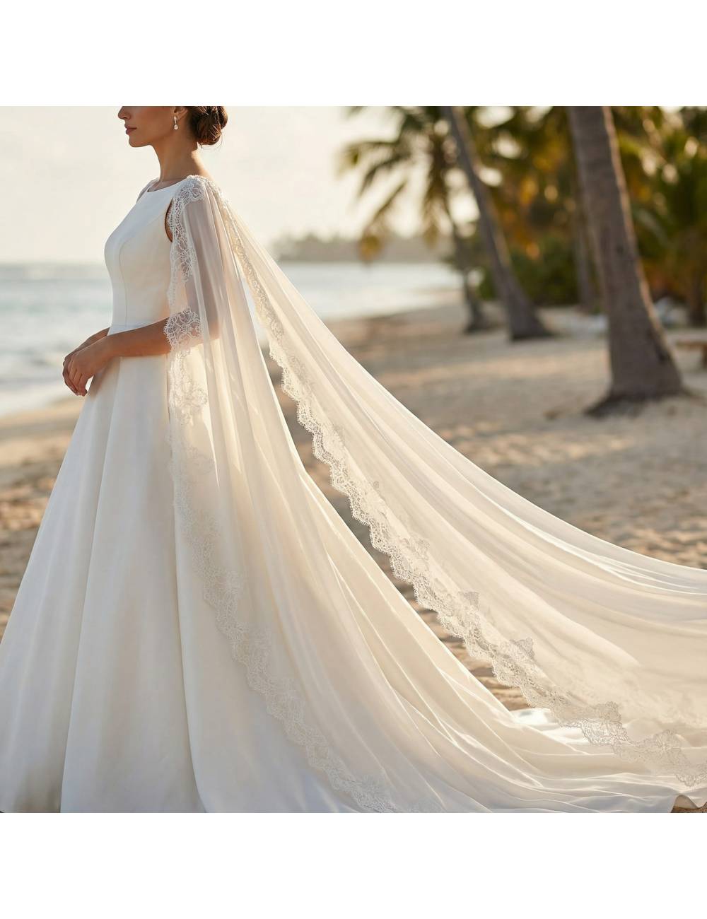 Bridal Cape Wings Adra